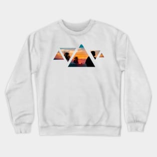 Triangular Landscape · Sunset Crewneck Sweatshirt